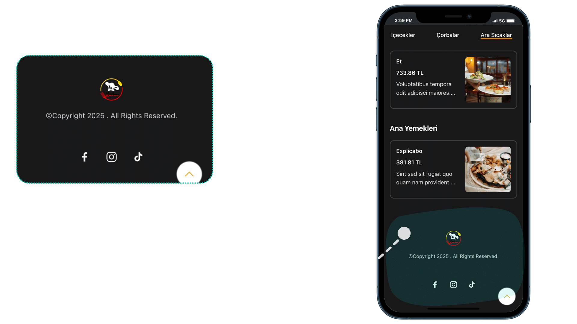 Interactive Footer